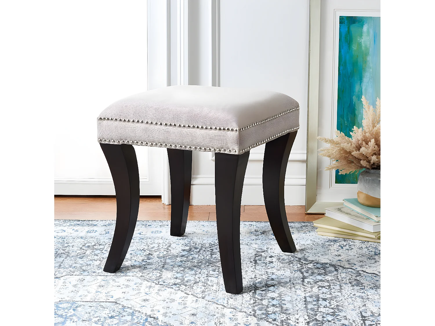 Banc & Ottomane Beige 44 X 44 X 50.54 cm - Kathy