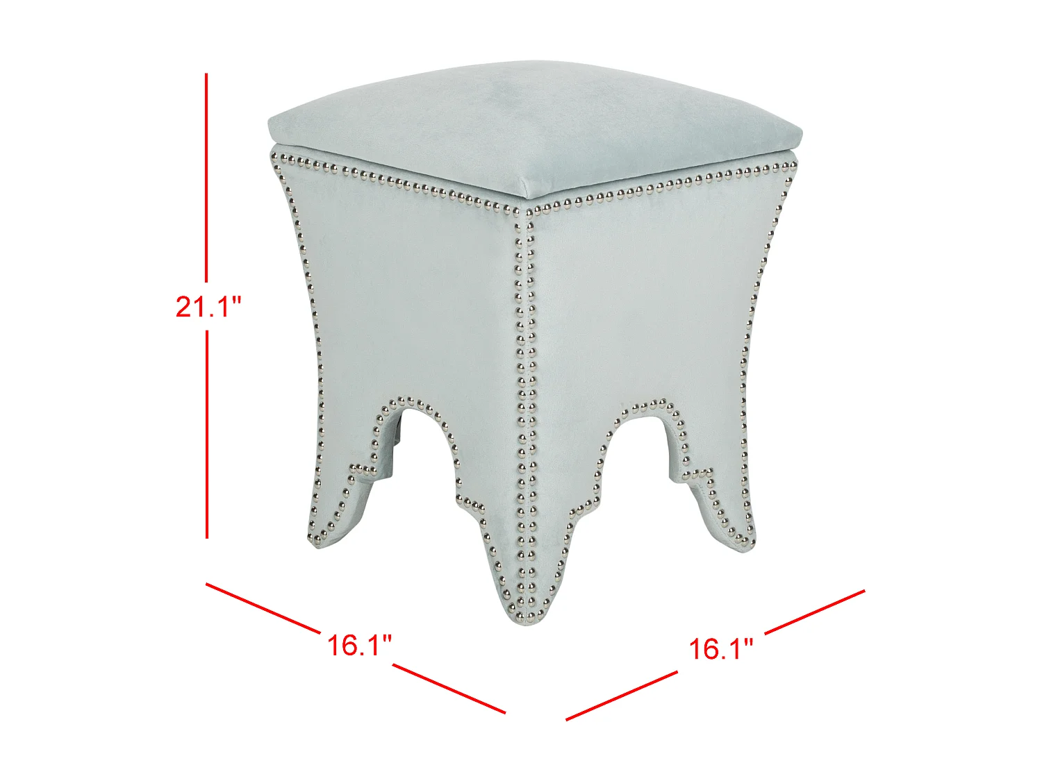 Banc & Ottomane Taupe 40 X 40 X 53.59 cm - Paulette