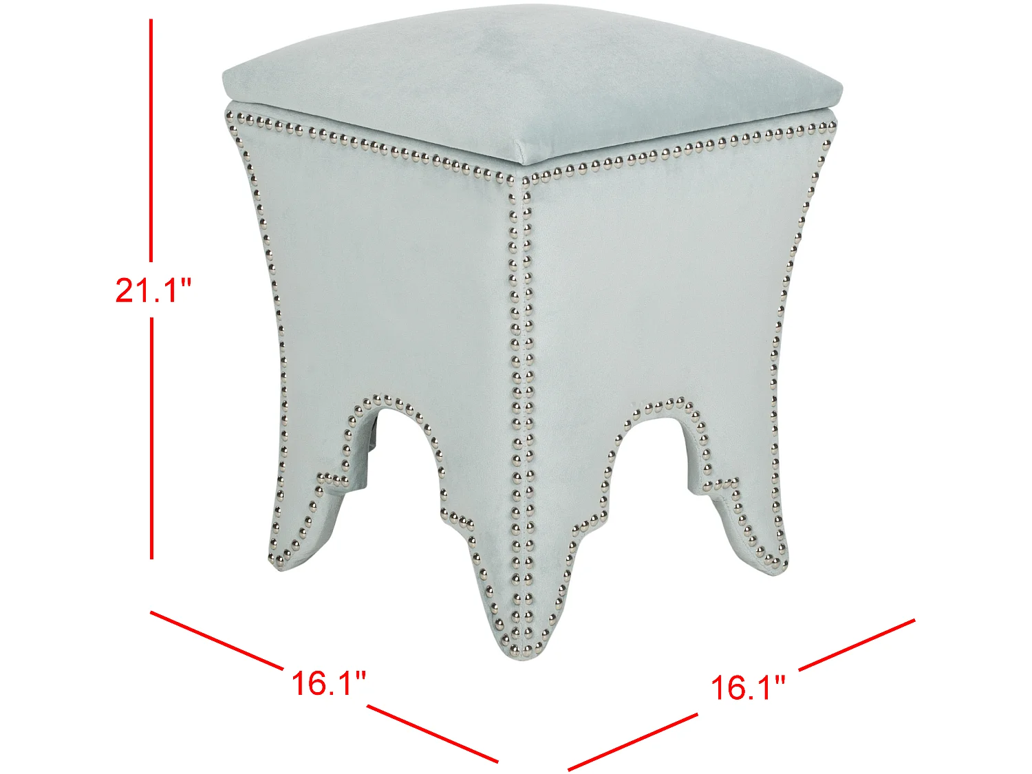 Banc & Ottomane Taupe 40 X 40 X 53.59 cm - Paulette