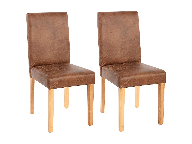 Esszimmerstuhl Littau Textil (2er-Set), Textil, Wildlederimitat, helle Beine