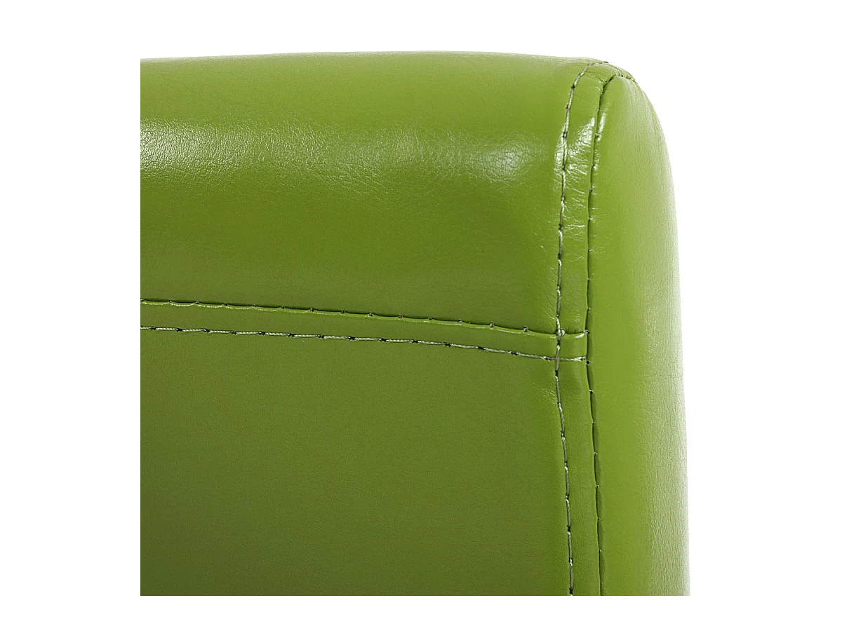 Eetkamerstoel Littau kunstleer, set van 2,  kunstleer, groen, donkere poten