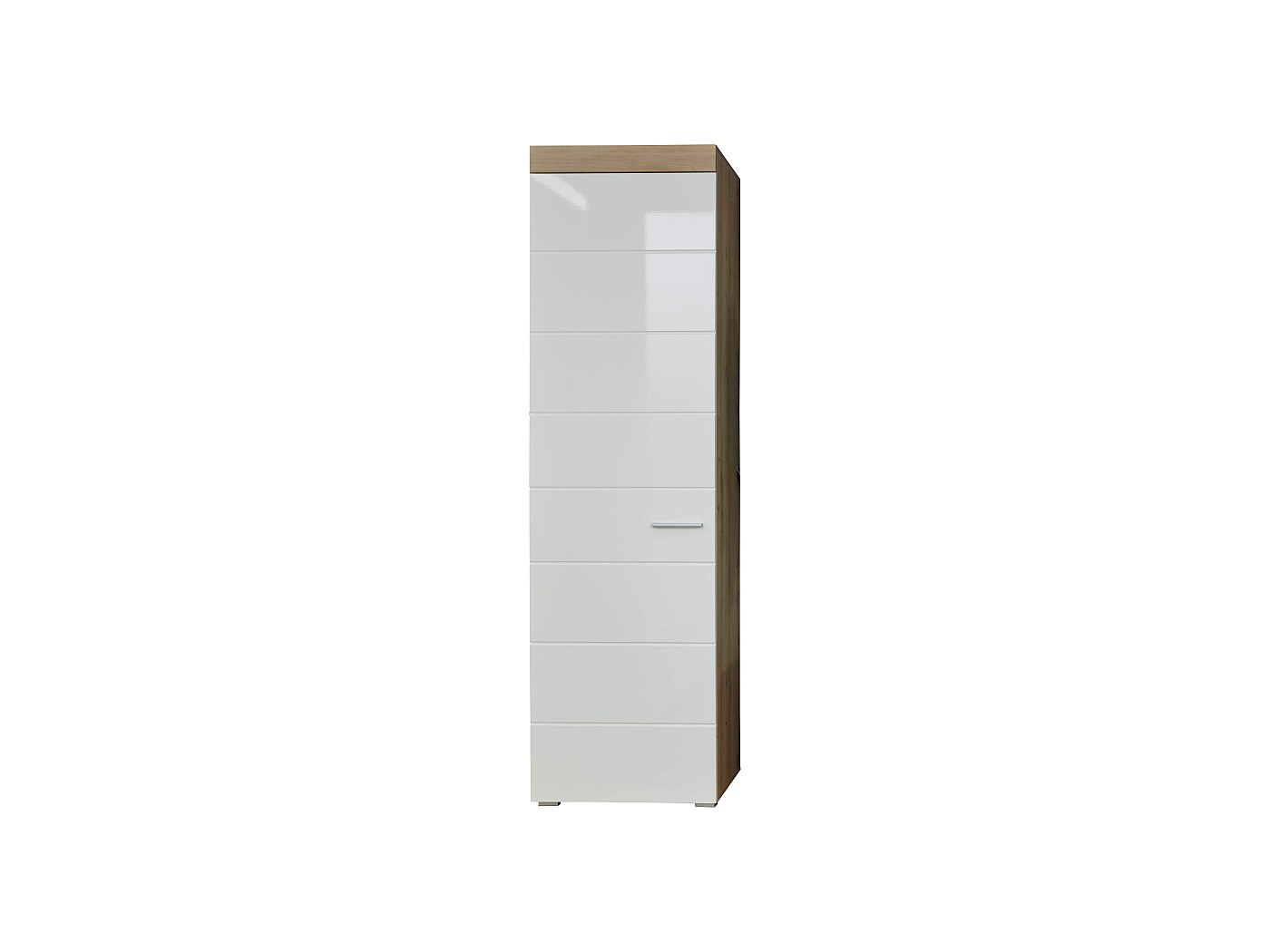 Armoire à Chaussures Vicco Selena - 125x102 Cm - Chêne/Blanc - Avec
