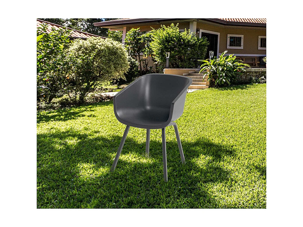 Set di 2 sedie AMALIA Element Alu HARTMAN - Antracite