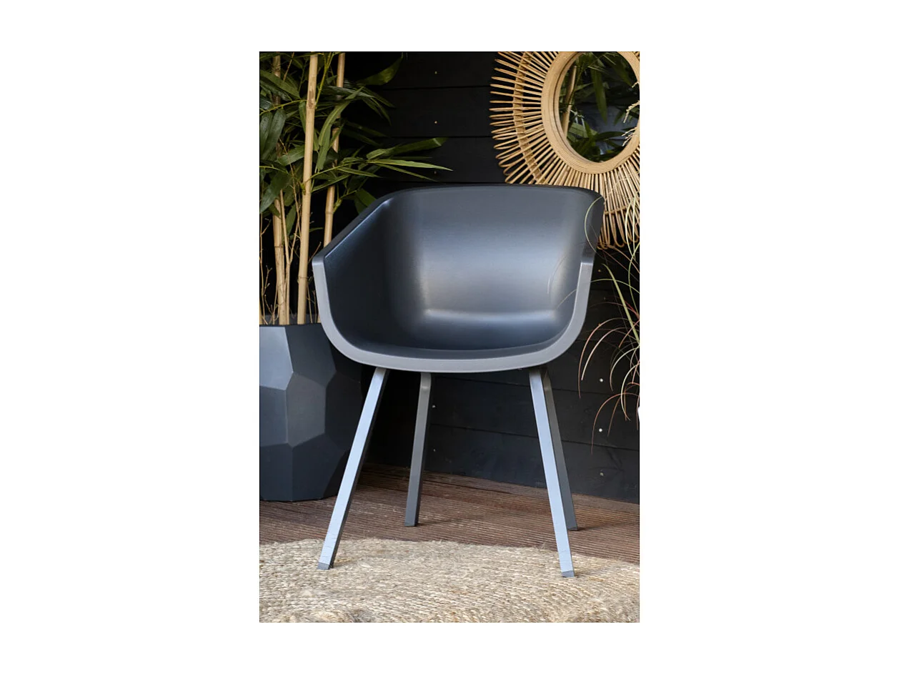 Set di 2 sedie AMALIA Element Alu HARTMAN - Antracite