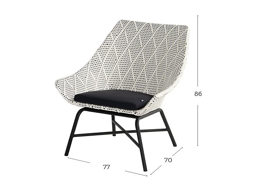 Poltrona DELPHINE Lounge HARTMAN - Diamond Wicker