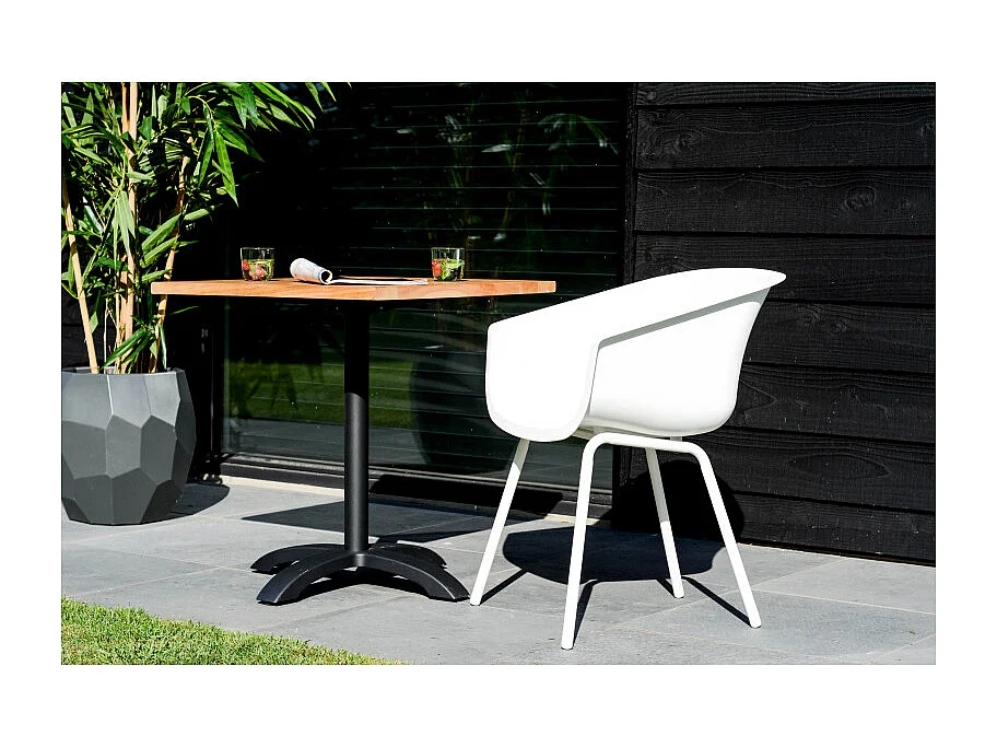 Set di 2 sedie AMALIA Element Alu HARTMAN - Bianco