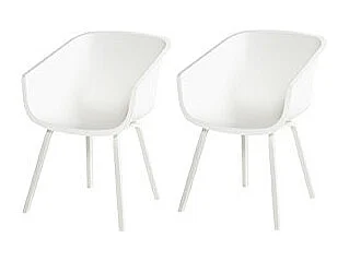 Set di 2 sedie AMALIA Element Alu HARTMAN - Bianco