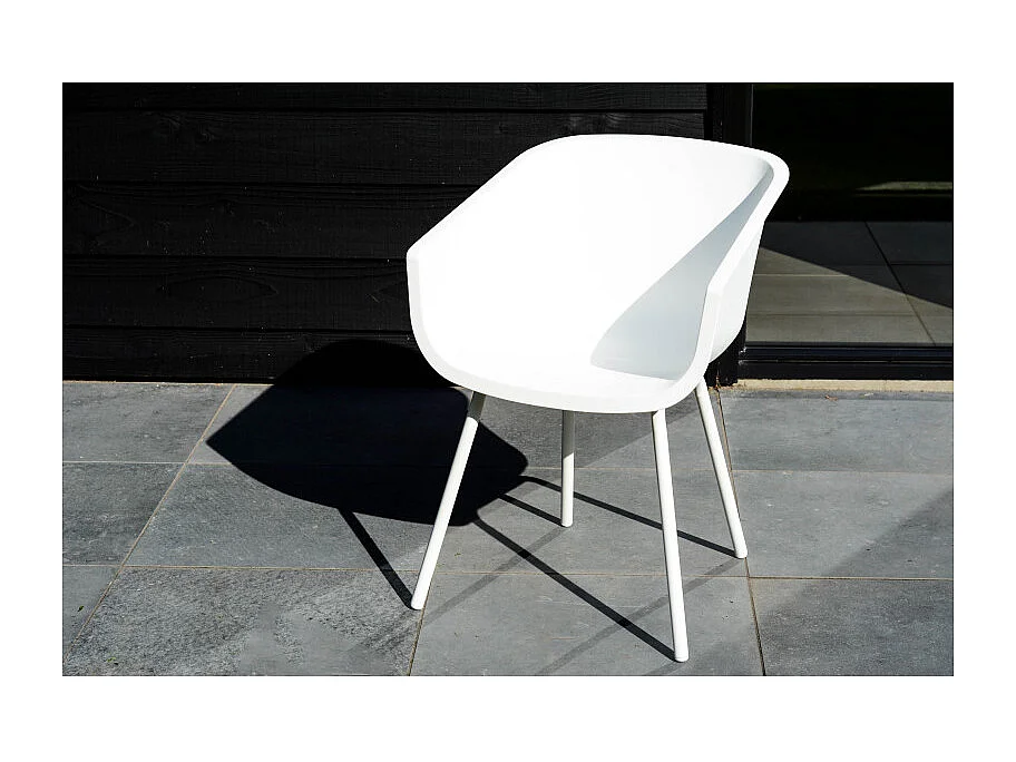 Set di 2 sedie AMALIA Element Alu HARTMAN - Bianco