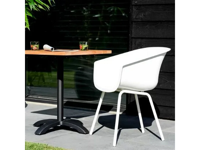 Set di 2 sedie AMALIA Element Alu HARTMAN - Bianco