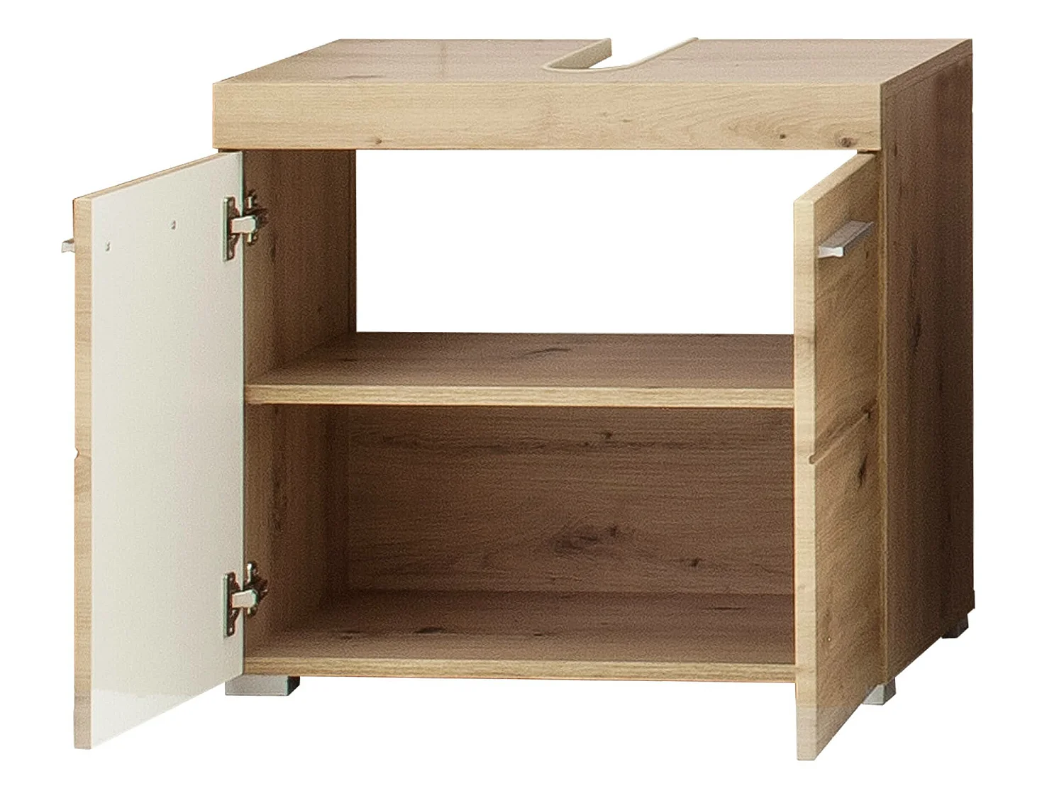 Ensemble salle de bain 3 pièces. mélaminé couleur chêne L - H - P : 112 - 190 - 34 cm