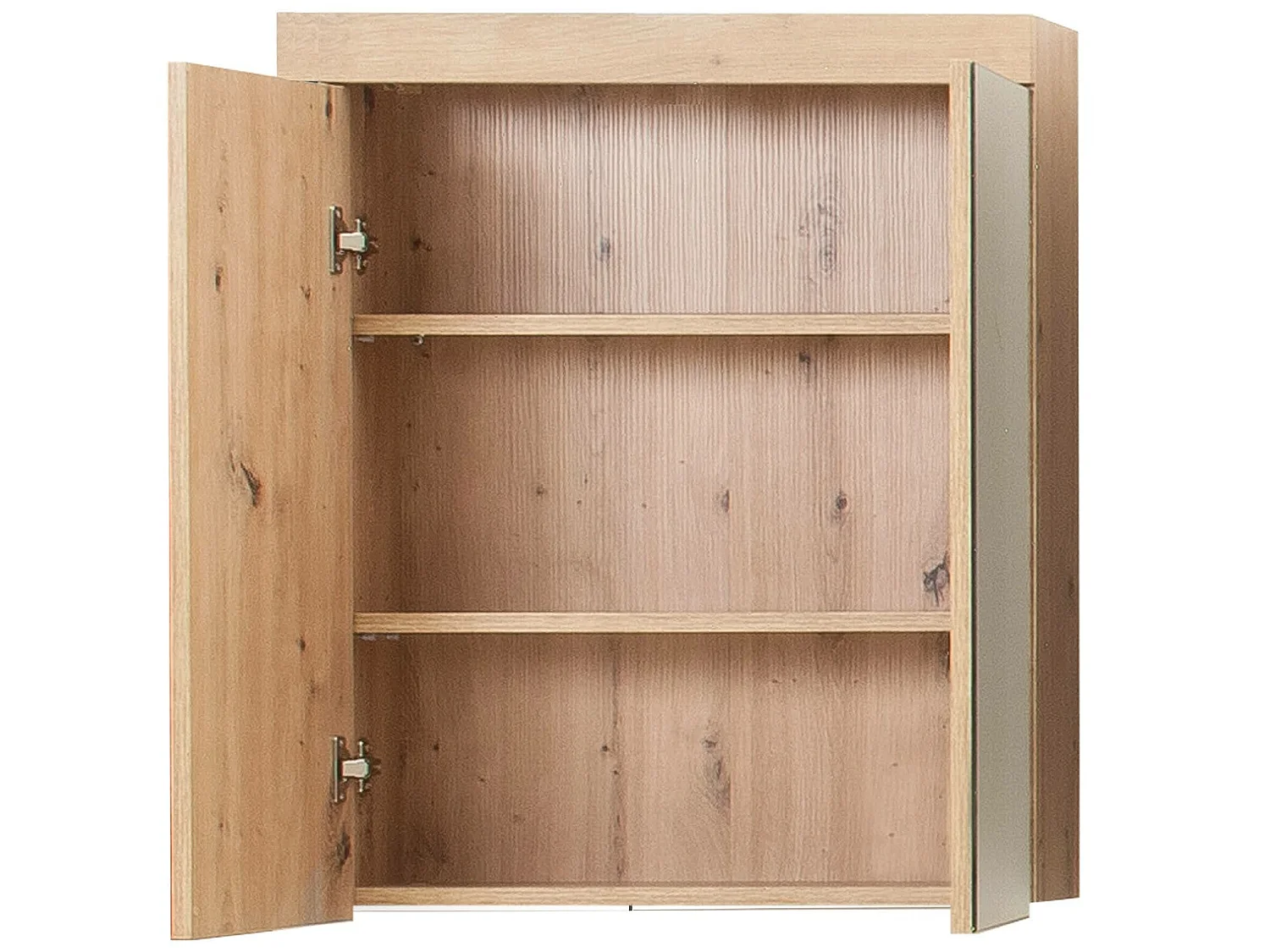 Ensemble salle de bain 3 pièces. mélaminé couleur chêne L - H - P : 112 - 190 - 34 cm