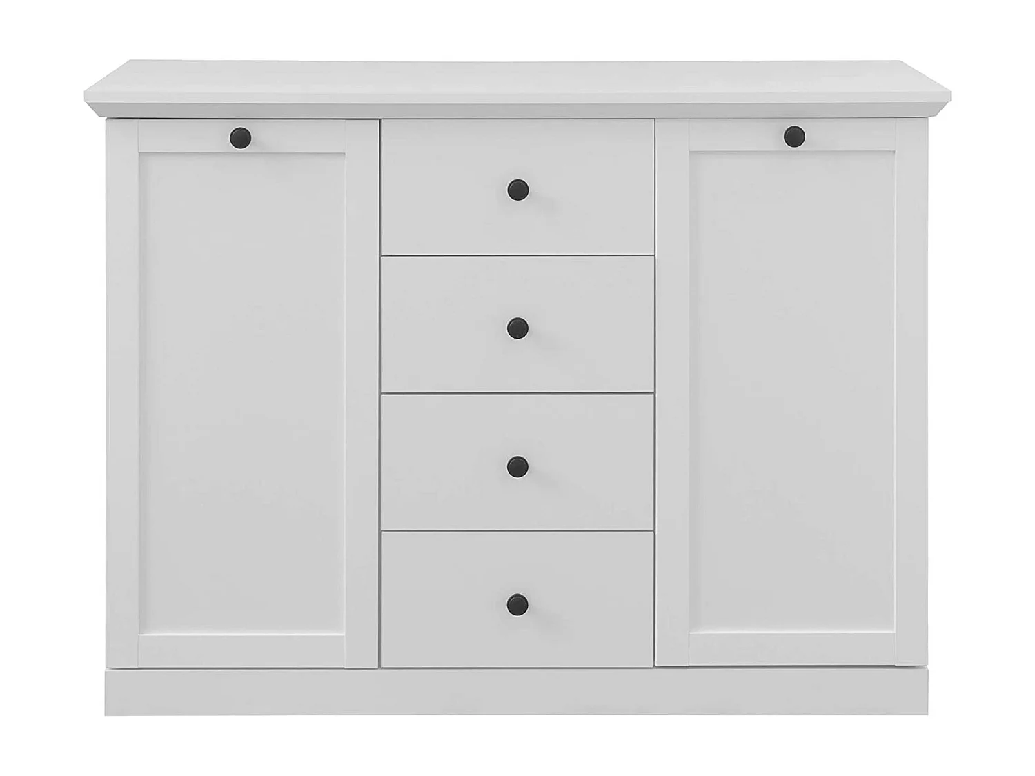 Vitrine blanche style campagnard moderne Valex 120cm