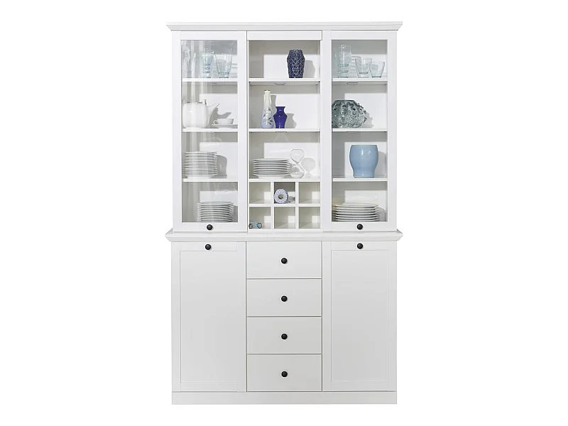 Meuble salon/séjour mélaminé. Ensemble 2 meubles buffet. L - H - P : 120 - 194 - 41 cm