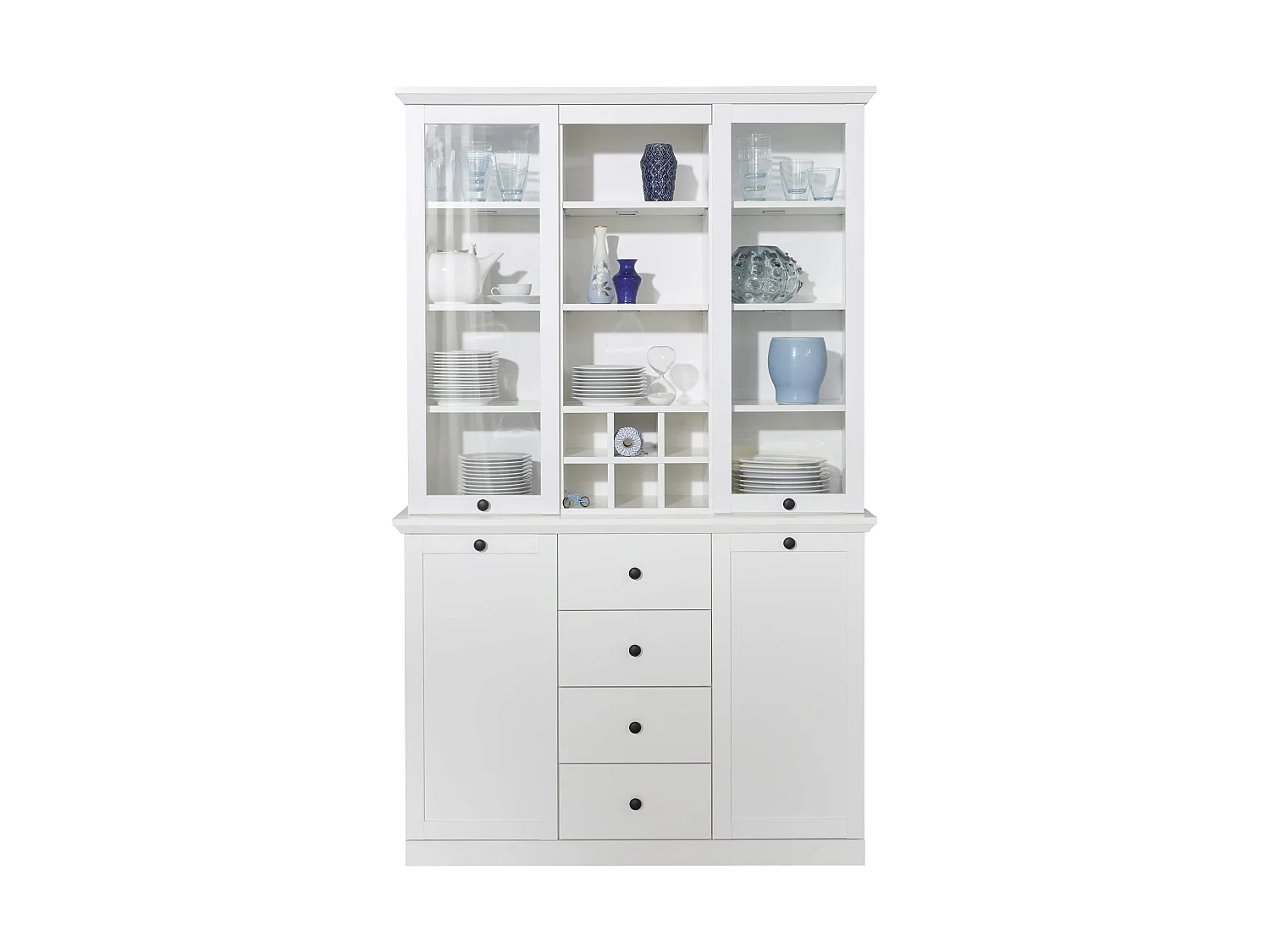 Meuble salon/séjour mélaminé. Ensemble 2 meubles buffet. L - H - P : 120 - 194 - 41 cm