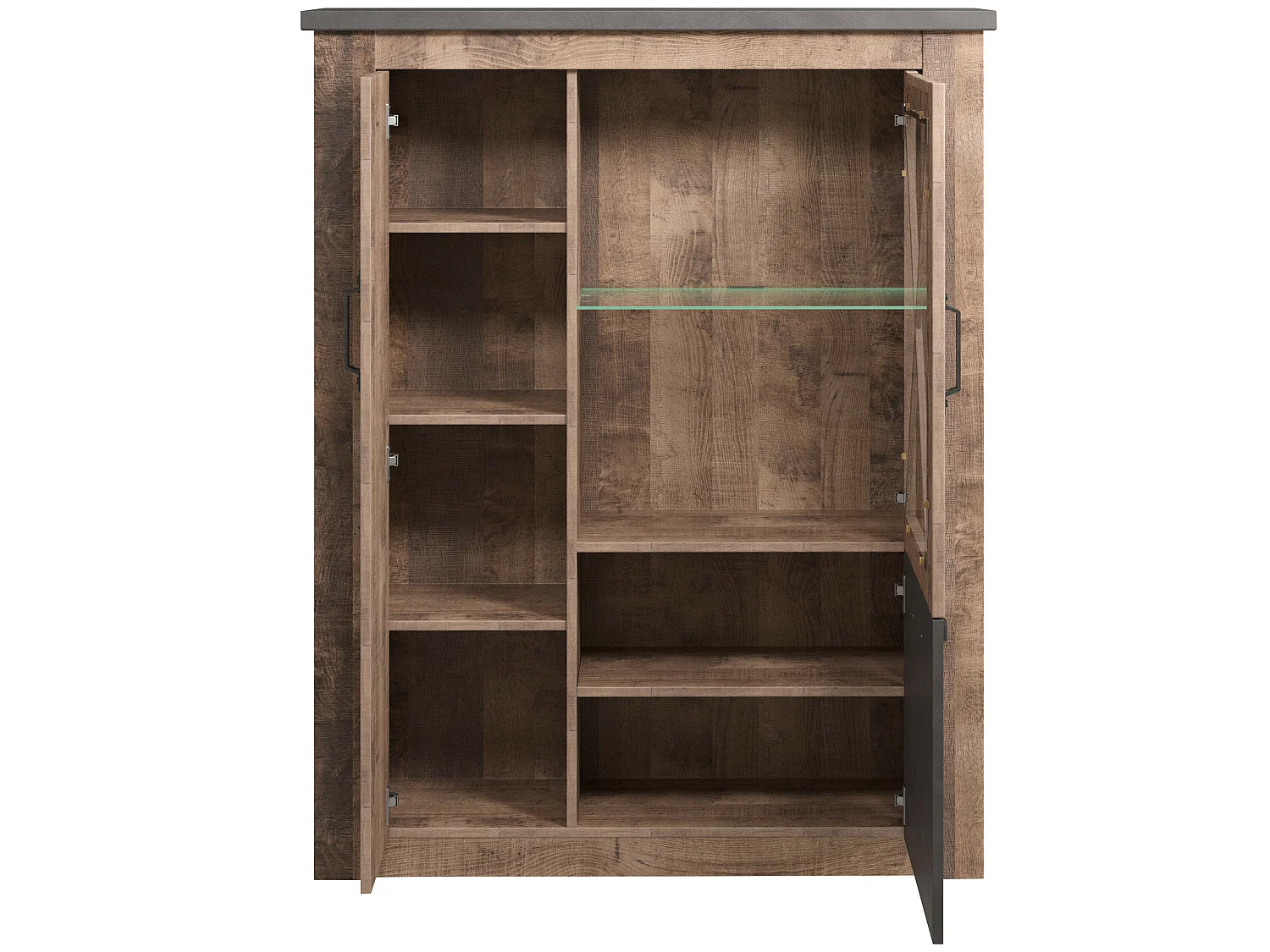 Buffet - Mélaminé - Brun - 114 - 142 - 38 cm