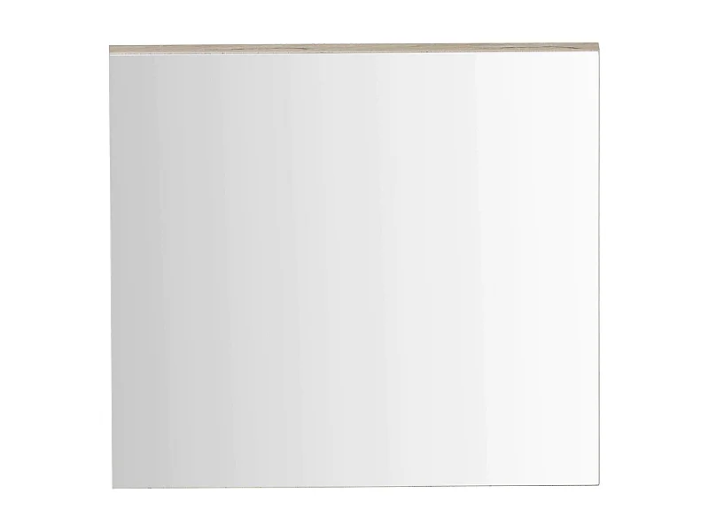 Meuble de salle de bain - Miroir avec un détail en mélaminé chêne. L-H-P : 60 - 55 - 2 cm