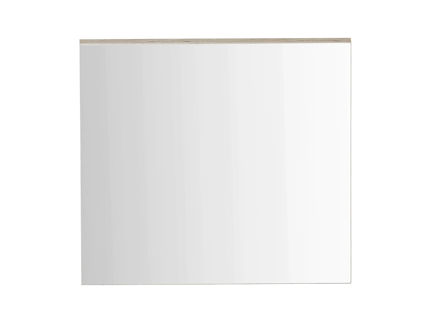 Meuble de salle de bain - Miroir avec un détail en mélaminé chêne. L-H-P : 60 - 55 - 2 cm