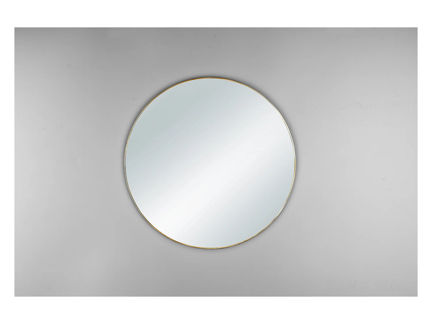 Mila - Miroir - Doré - Ø 50cm