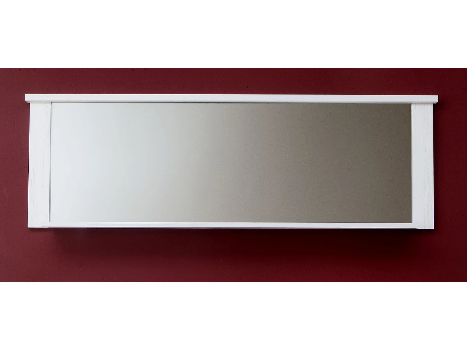 Miroir mural avec tablette mélaminé. L/H/P 197 / 63 / 18