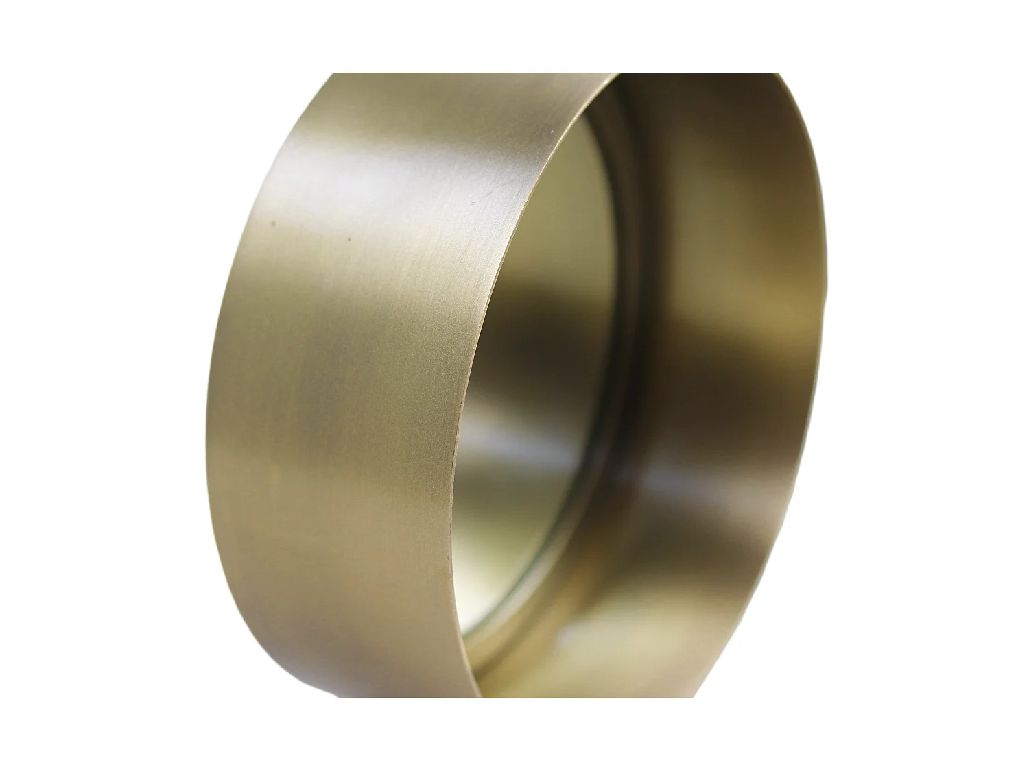 Fletcher - Miroir mural rond - Fer/verre - Doré antique - 20 x 20 x 7 cm