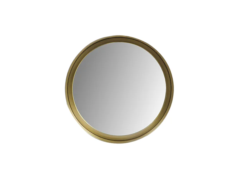 Miroir mural rond moyen - Antique or 30*5*30