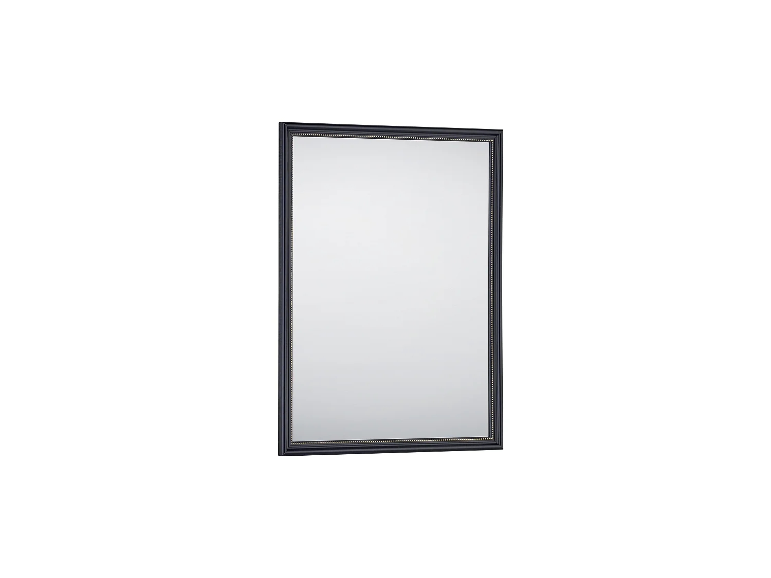 Elenor - Miroir avec cadre - Noir/Or - 34x45cm