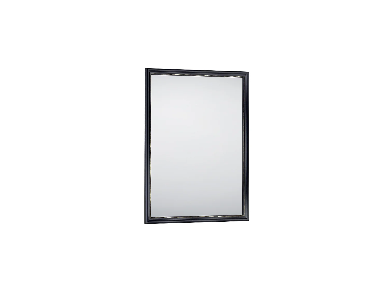 Elenor - Miroir avec cadre - Noir/Or - 34x45cm