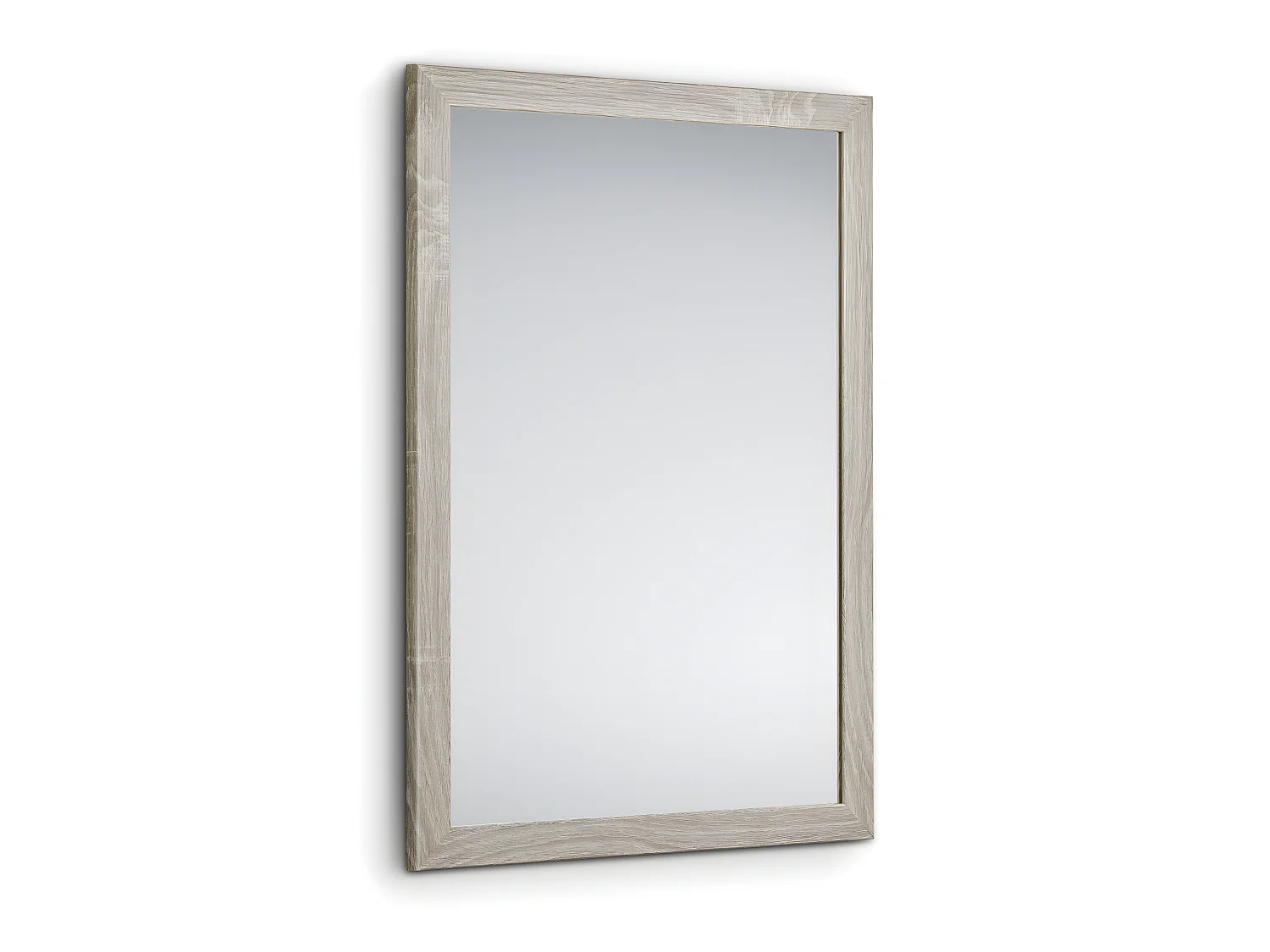 Kim - Miroir avec cadre - Couleur Bois - 48x68cm