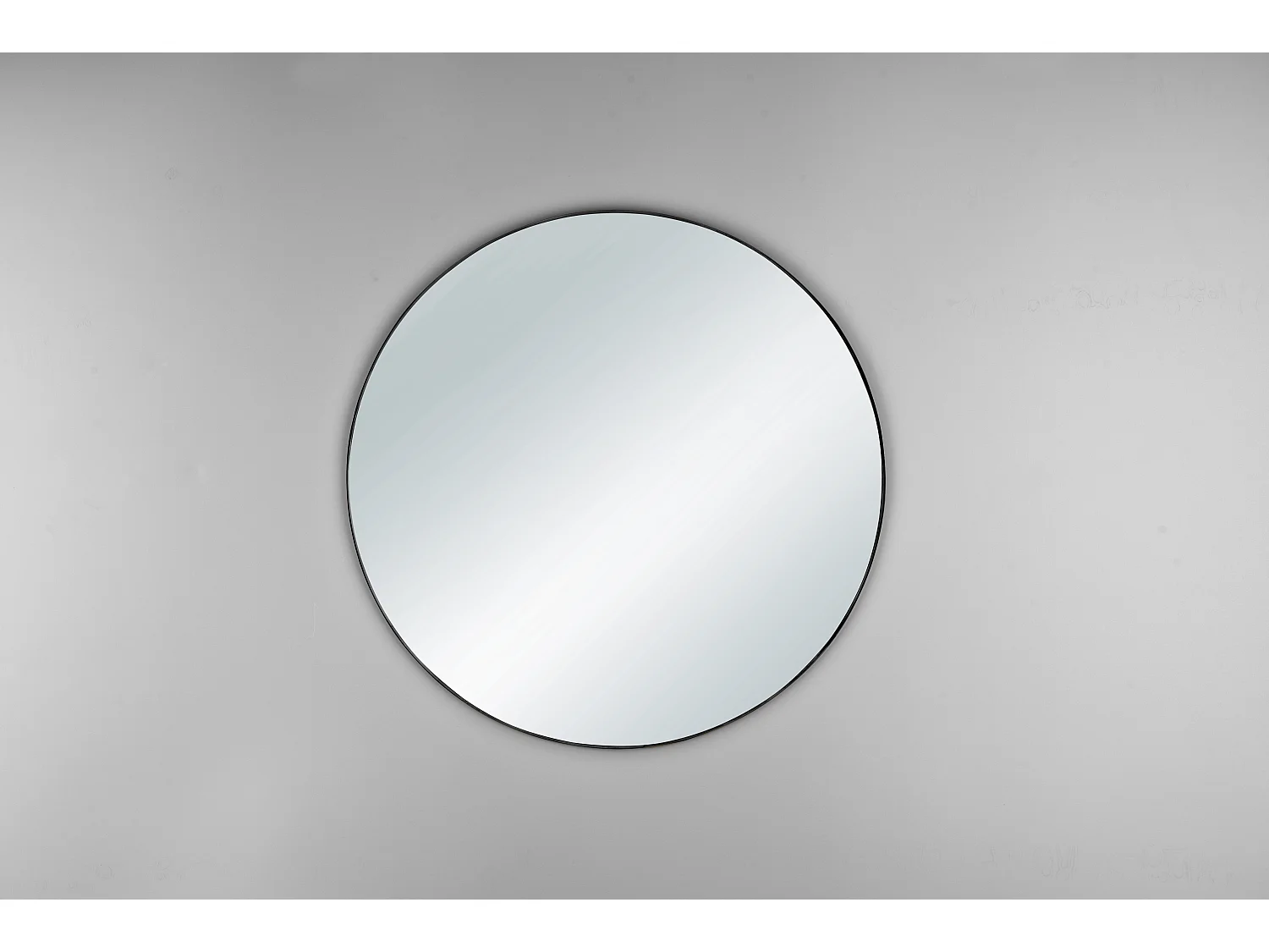 Mila - Miroir - Noir - Ø 50cm