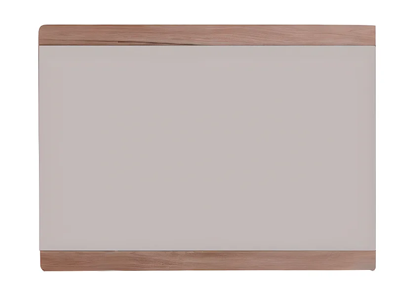 Meuble de chambre - Miroir mural en mélaminé coloris chêne. L-H-P: 90 - 64 - 4 cm