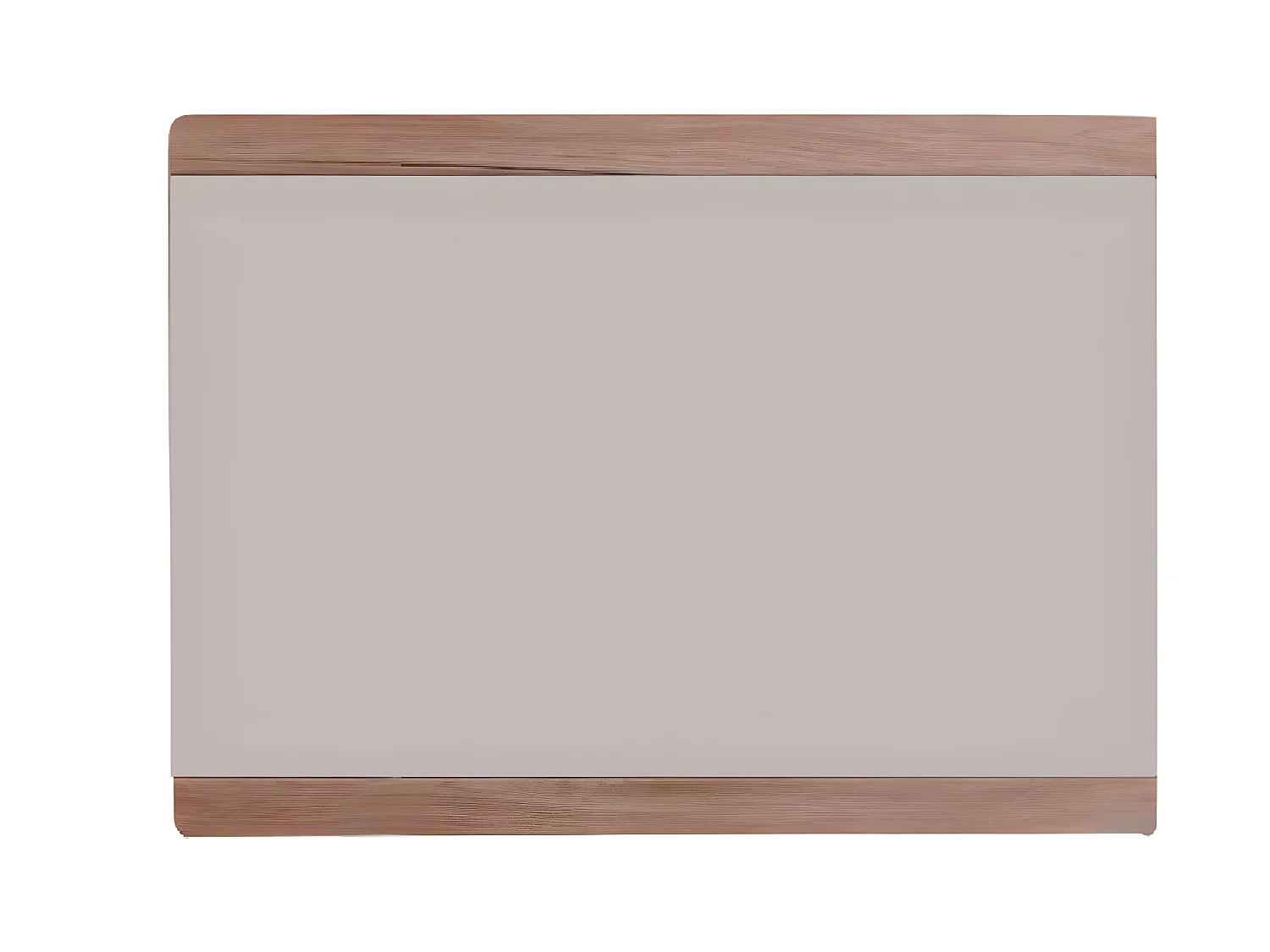 Meuble de chambre - Miroir mural en mélaminé coloris chêne. L-H-P: 90 - 64 - 4 cm