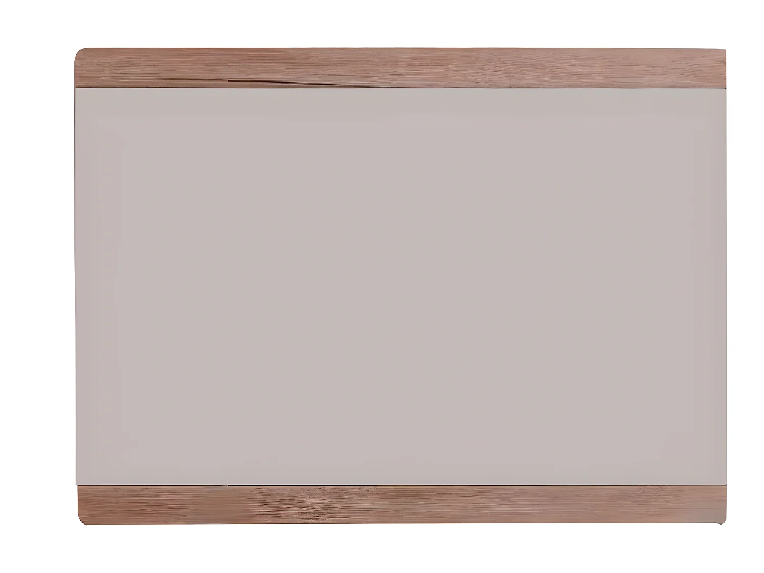 Meuble de chambre - Miroir mural en mélaminé coloris chêne. L-H-P: 90 - 64 - 4 cm