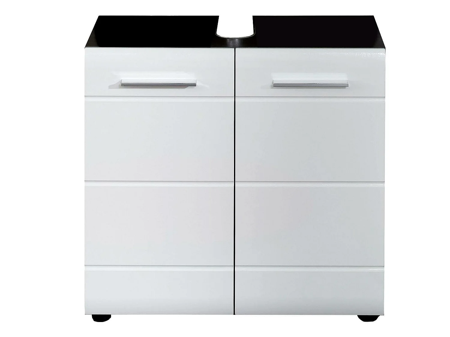 Meuble de salle de bain en mélaminé. Meuble sous-vasque. L- H - P : 60 - 57 - 31