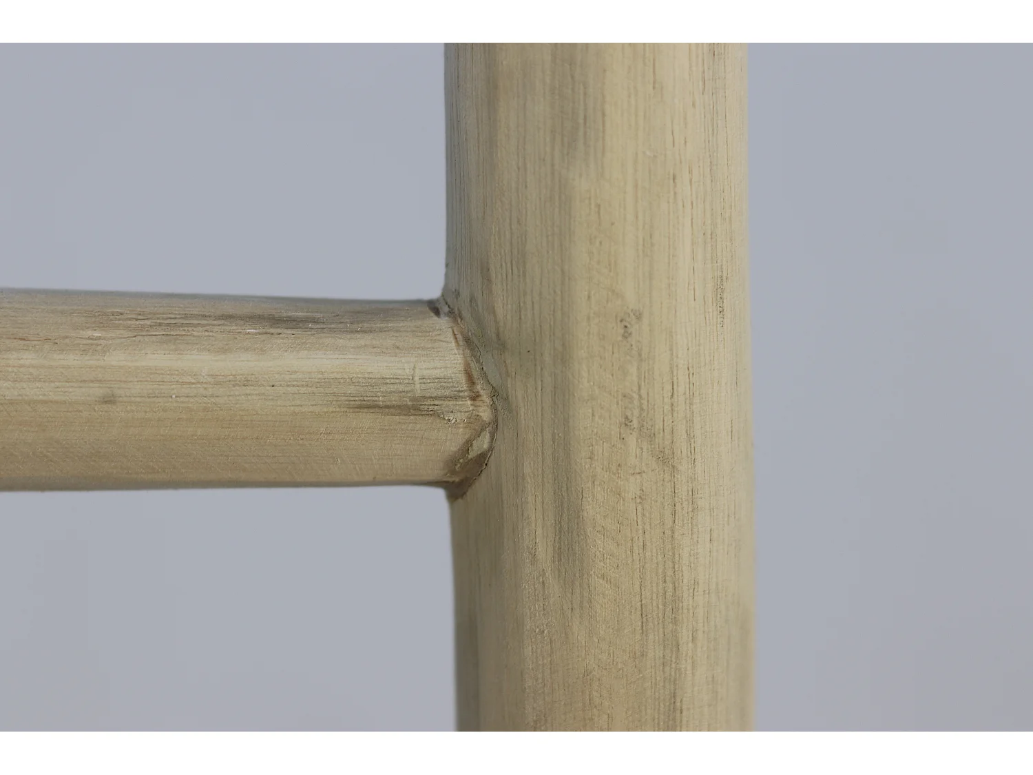 Echelle décorative - Naturel-Noir - 45x4x150 - Teck