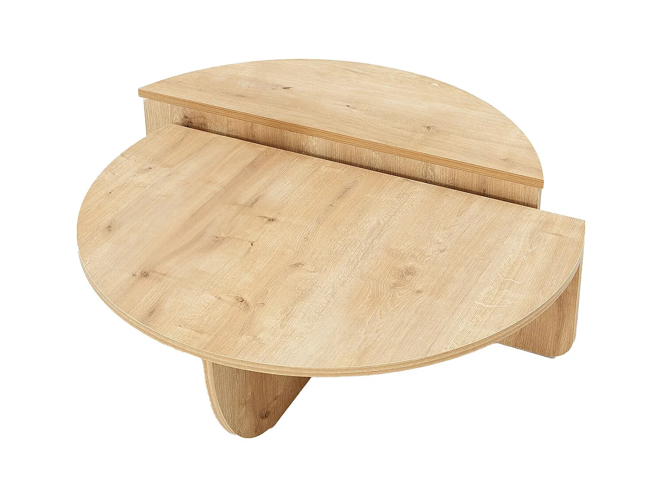 Set van 2 salontafels - Licht naturel - ALOEVA