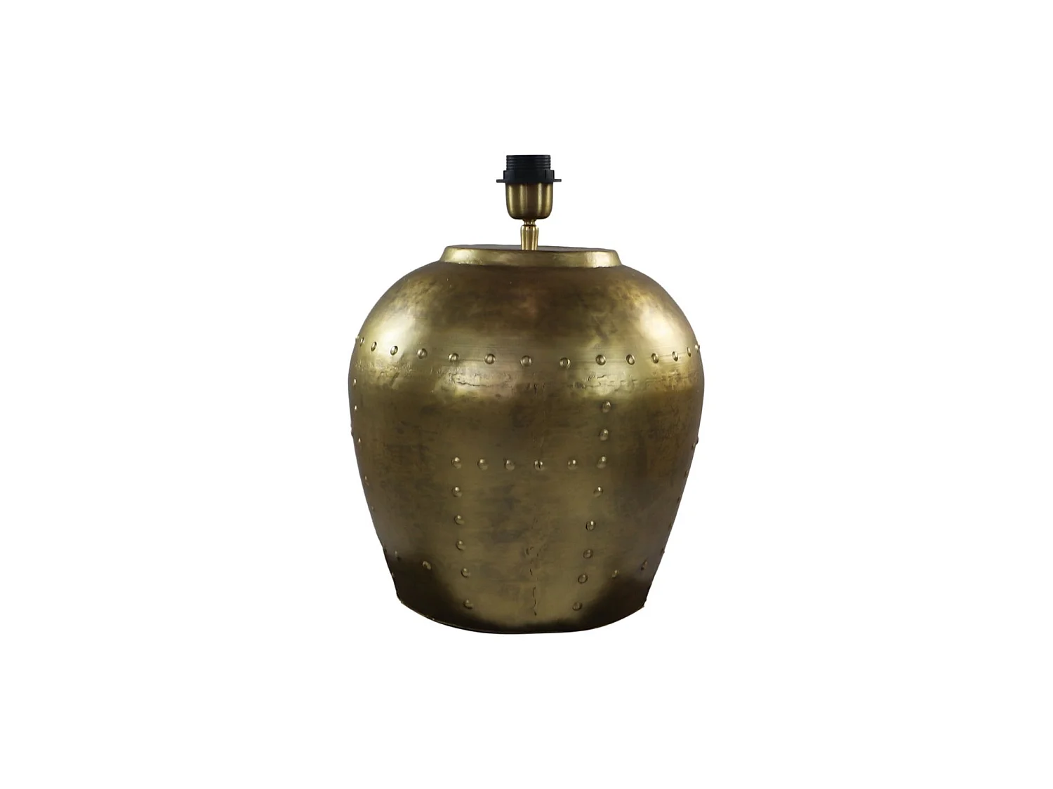 Lampe de table avec clous - 36x36x50 - Or - Métal