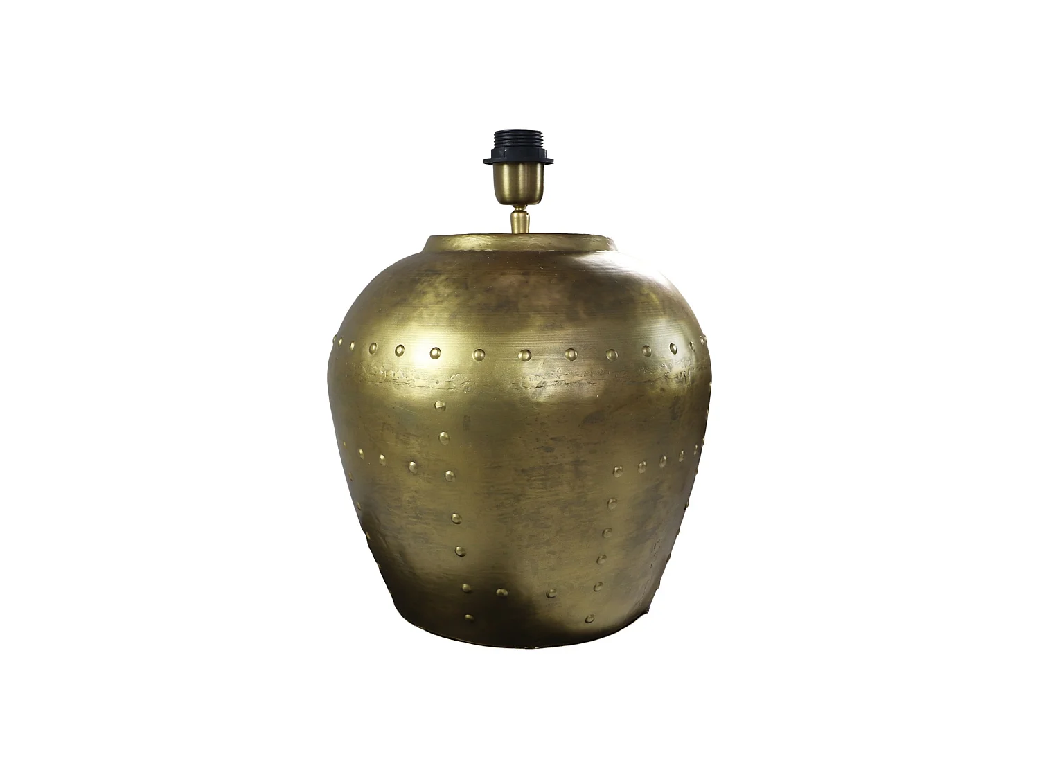 Lampe de table avec clous - 36x36x50 - Or - Métal