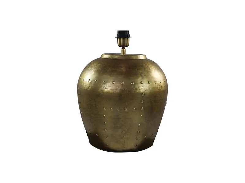 Lampe de table avec clous - 36x36x50 - Or - Métal