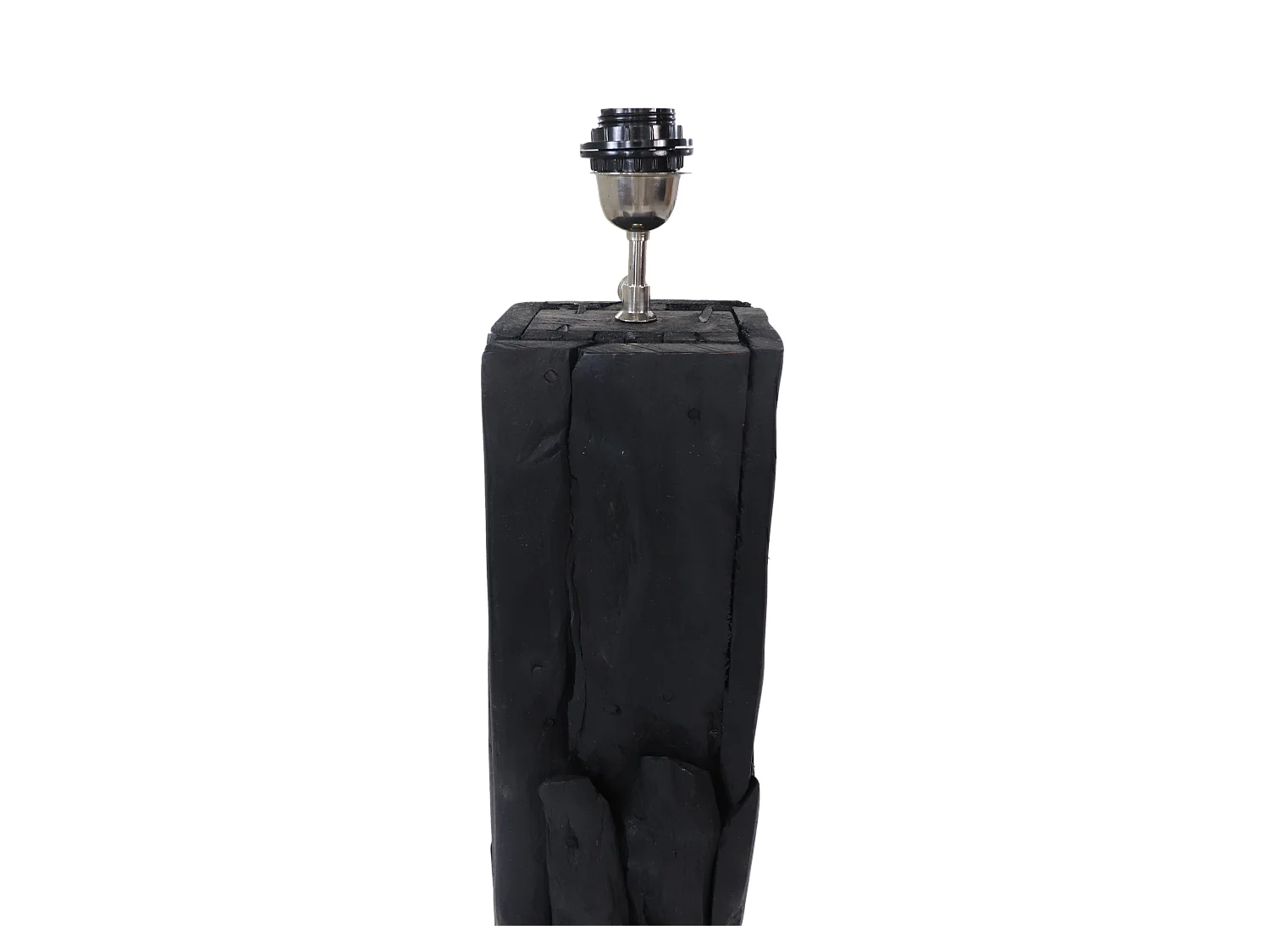 Lampadaire Nature carrée noire - Racine de Teck 30*30*145