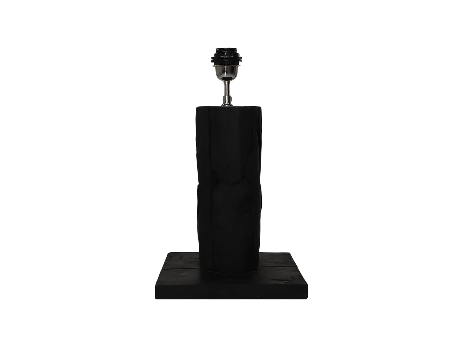 Lampe de table Nature ronde noire AZA Racine de Teck 25*25*50