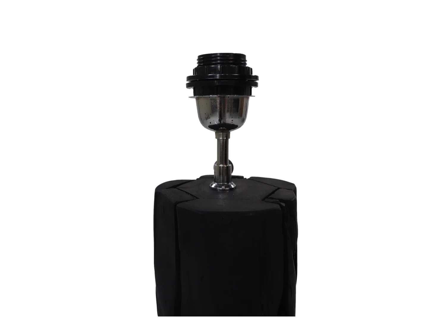 Lampe de table Nature ronde noire AZA Racine de Teck 25*25*50