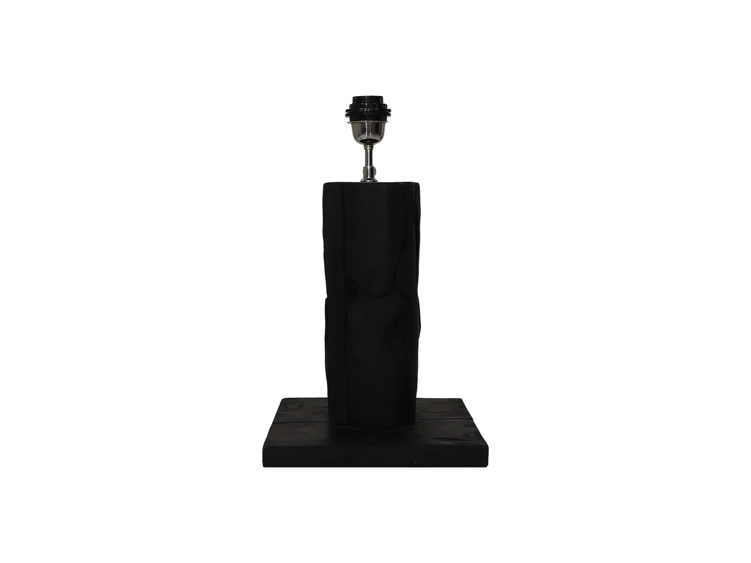 Lampe de table Nature ronde noire AZA Racine de Teck 25*25*50