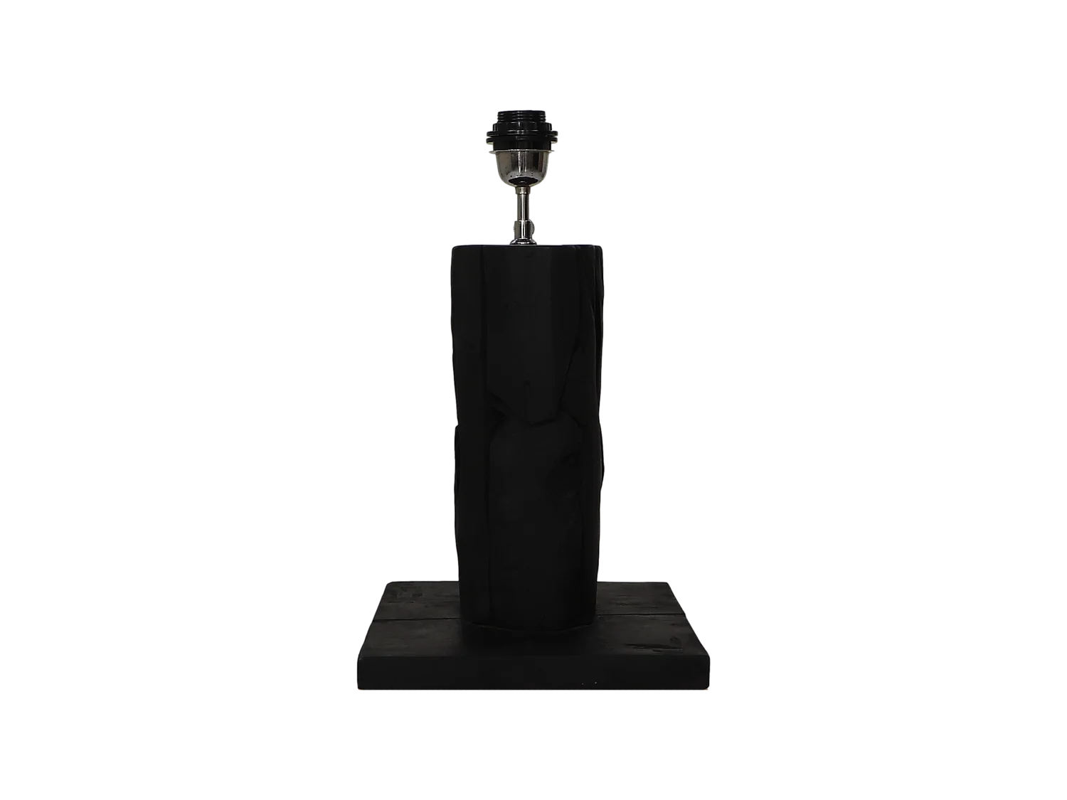 Lampe de table Nature ronde noire AZA Racine de Teck 25*25*50