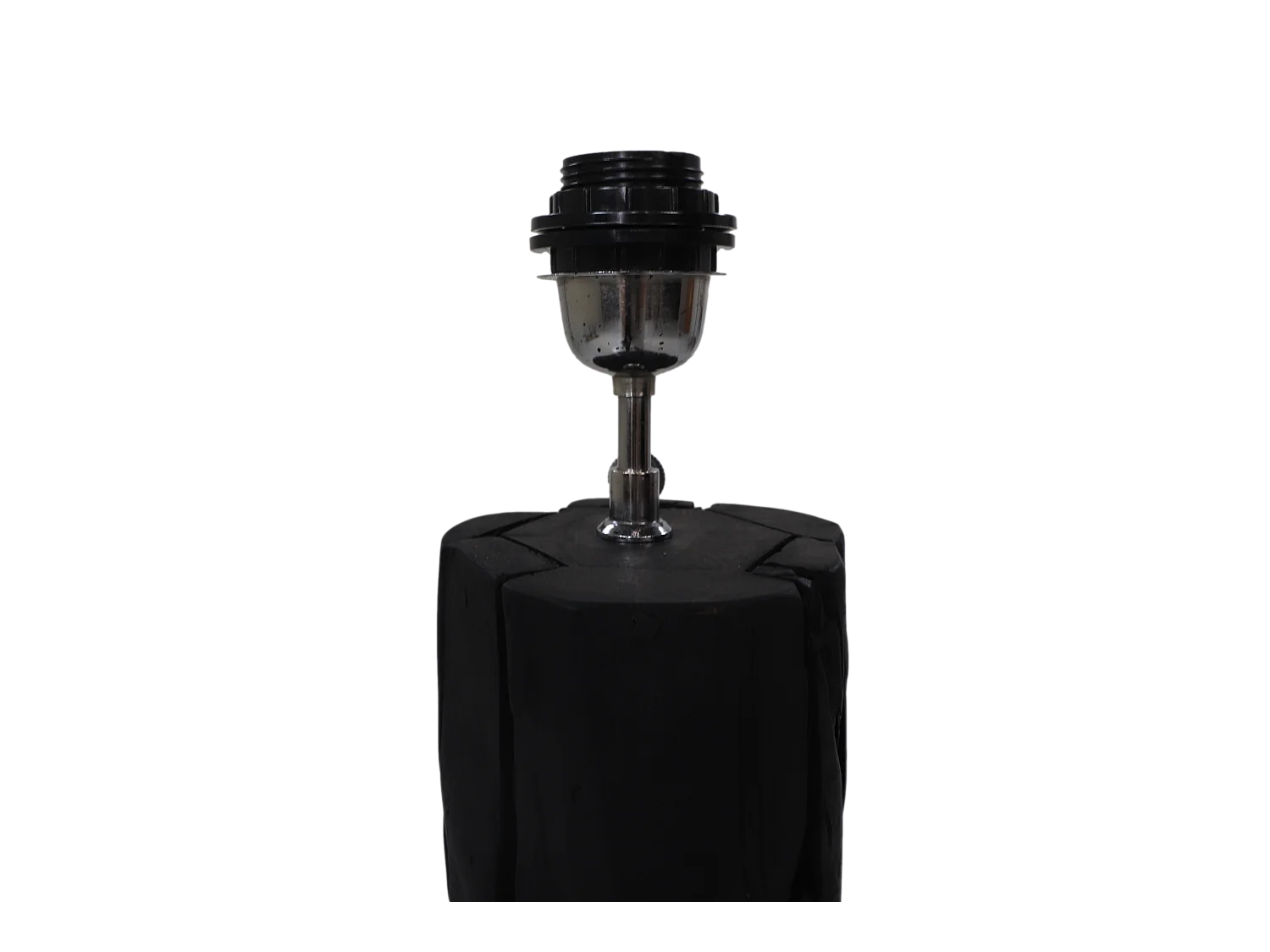 Lampe de table Nature ronde noire AZA Racine de Teck 25*25*50