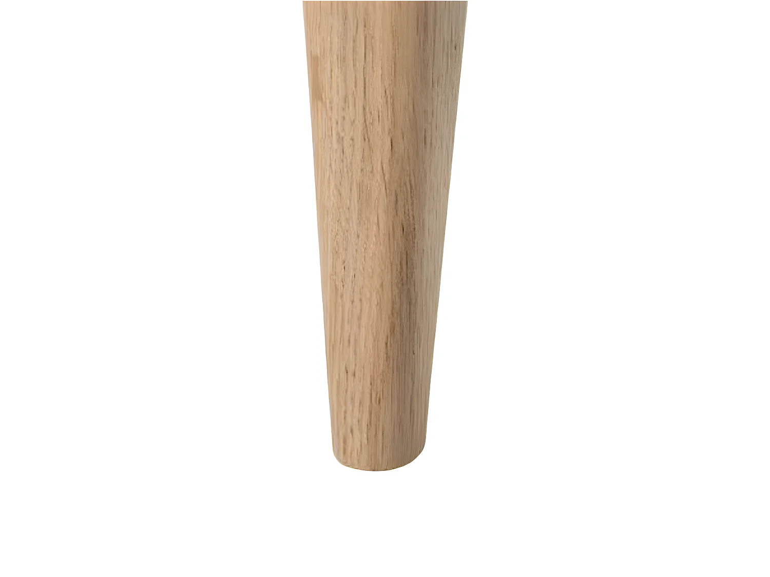 Lot de 4 pieds de meuble 17 cm x 4 cm conique courbé en bois de hêtre