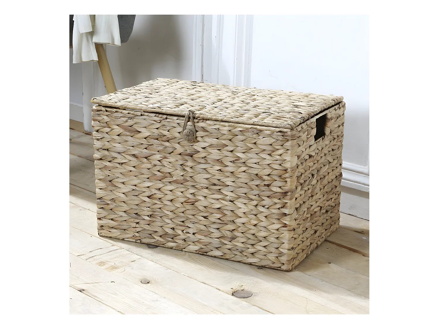 Wasserhyazinthen-Truhe mit Deckel - L50 x H33 cm