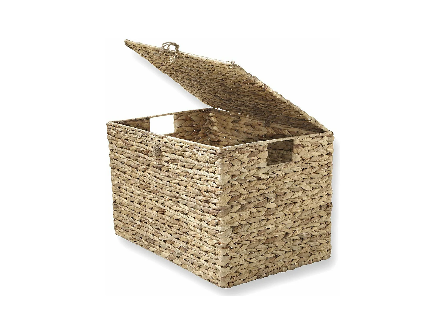 Wasserhyazinthen-Truhe mit Deckel - L50 x H33 cm