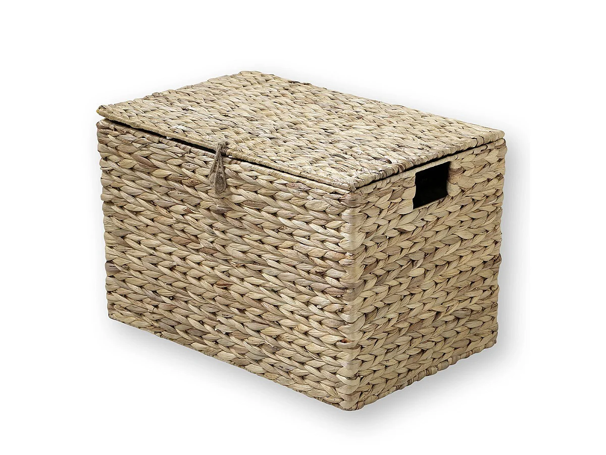 Coffre en Jacinthe d'Eau avec Couvercle