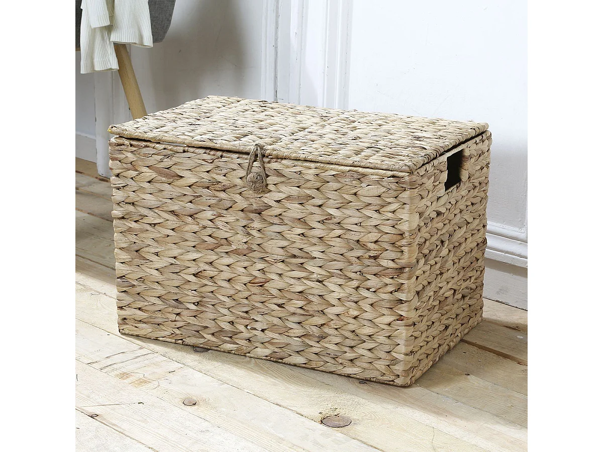 Coffre en Jacinthe d'Eau avec Couvercle