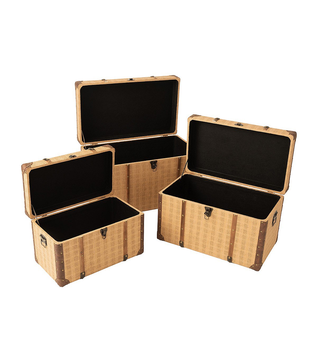 Coffre de rangement - DIOCHE - Acacia massif - 90x45x47 cm - Couleur